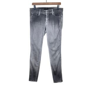 Genetic Denim The Shya Gray Denim Mid Rise Cigarette Skinny Stretch Jeans
